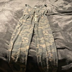 Cute camo romper with pockets.